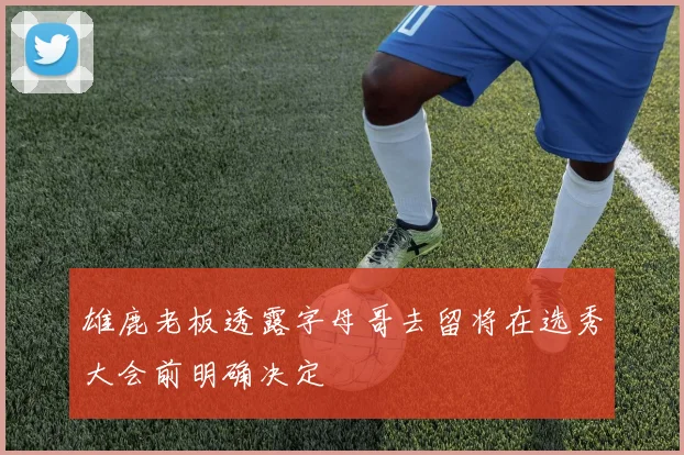 雄鹿老板透露字母哥去留将在选秀大会前明确决定