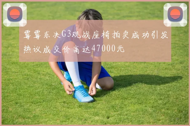 霉霉东决G3观战座椅拍卖成功引发热议成交价高达47000元
